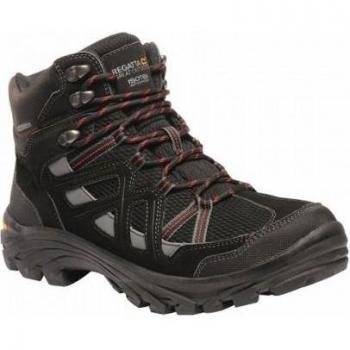 Regatta Burrell II - Botas de Senderismo/Botas de Montaña con Cordones para Hombre, características: impermeables, transpirables, suela antideslizante, refuerzo en puntera y talón, diseño ligero y