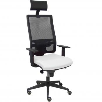 Silla de Oficina con Cabecero Horna Bali Blanco