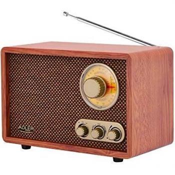 Adler AD 1171 - Radio Retro con Bluetooth y Antena telescópica FM/Am
