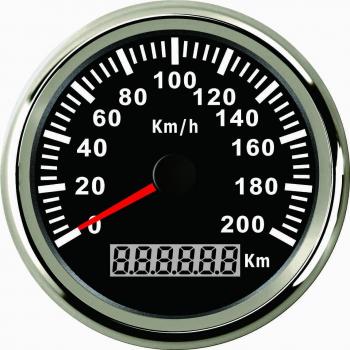 ELING Impermeable GPS Velocímetro Odómetro 200KM/H para Coche Moto Buggy con Luz de Fondo 85mm 12V/24V