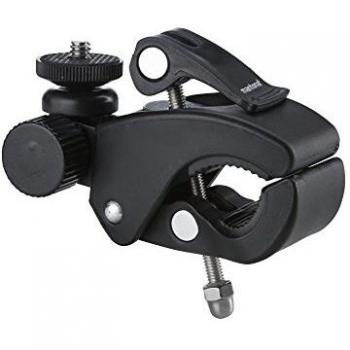 Mantona XL 5  4 cm Abrazadera Soporte para GoPro + 14  NegroPlata