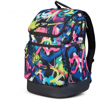 Mochila Speedo Teamster 2.0 Rucksack 35L Rosa Flare/Cobalto Verdadero Azul Rosa Amarillo