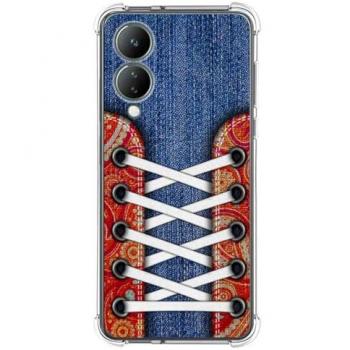 Funda Silicona Antigolpes Vivo Y17s Diseño Zapatillas 11 Dibujos