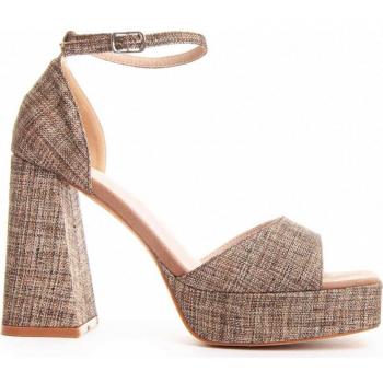 Sandalias de Mujer Montevita Festsand7 Marrón con tacón