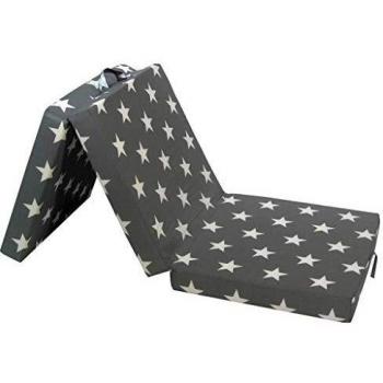 SengentoStyle Schuimmatras inklapbaar 190x70x9 cm grijs