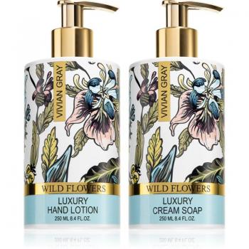 Lote de Regalo para Manos Vivian Gray Wild Flowers con Crema Limpiadora y Loción Hidratante