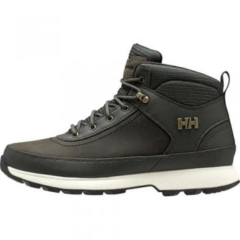 Helly Hansen Calgary 2 Zapatilla Moda Hombre Gris (44), Botines de piel, Plano, Cordones, Casual, Botas para Senderismo Hombre, 483 Beluga Negro, 44.5 EU