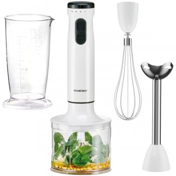 Batidora de brazo 3 en 1 SilverCrest SSMS 600 E3, 600 W con accesorios