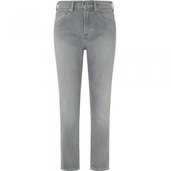 Jeans de mujer slim fit de tiro medio efecto desgastado Pepe Jeans gris sostenible 31/30