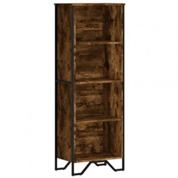 Librería Estantería de Madera de Ingeniería en Roble Ahumado 50x31x137,5 cm
