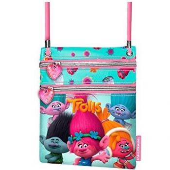 Karactermania Trolls Colors Bolso Bandolera, 17 cm, Turquesa