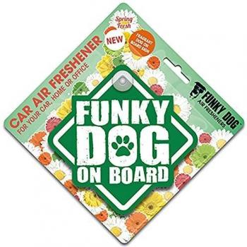 MAGNET & STEEL Ambientador con Ventosa Funky Dog, Primaveral