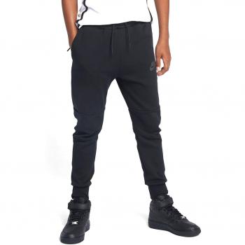 Nike B NSW TCH FLC Pant Pantalón, Niños, Negro
