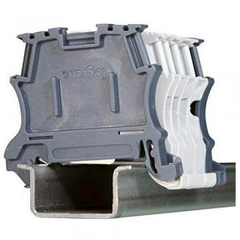 Tapa terminal para Borna Viking3 con tornillos, 1 entrada/1 salida, paso 5, 6, 8, 10, color gris, 6 x 17,3 x 12,1 centímetros