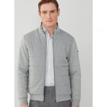 Hackett - Chaqueta deportiva de hombre en gris con cierre de cremallera