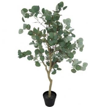 Eucalipto artificial Cony con maceta negra H127cm - Atmosphera créateur d'intérieur