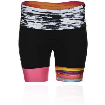 Zoot Pantalones de triatlón para Damas de 8 Pulgadas Estilo 83 con Acolchado de Asiento en 2D, Bolsillos Laterales, SPF 50+ y Costuras Seamlink Tamaño XS