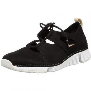 Clarks - Zapatos de cordones de Cuero para mujer Negro Negro , color Negro, talla 36 EU