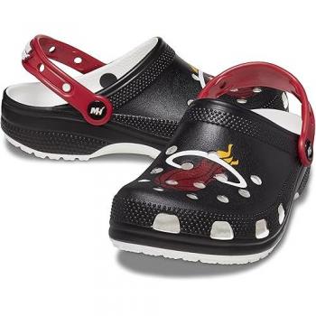 Crocs Classic NBA Miami Heat Clog - Unisex Black Size 37.5
