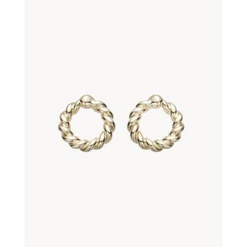 Pendientes Mini Donut en Oro amarillo - Elegantes y sofisticados