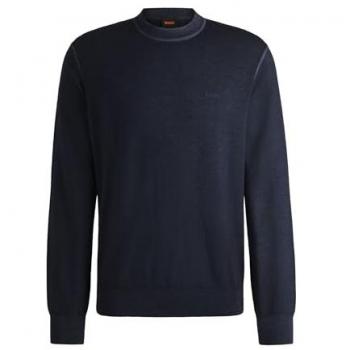 Hugo Boss Astefano Men's Blue Crew Neck Sweater
