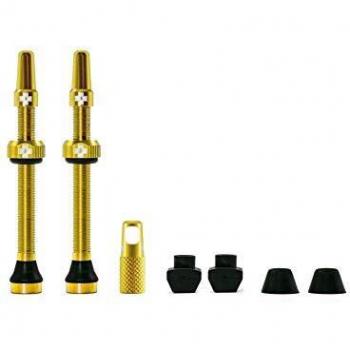 Juego MUC-OFF VALVULAS TUBELESS 60 mm Oro