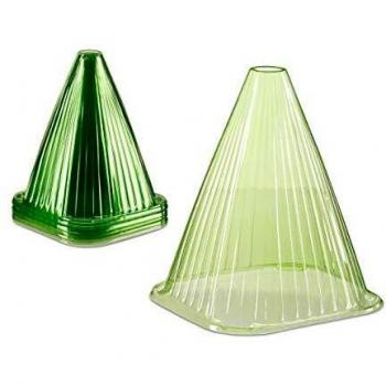 Set de 24 Cubiertas para Plantas, Protección contra Heladas, Caracoles y Aves, PVC Verde - Relaxdays