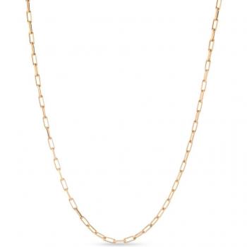 UNOde50 18K Gold Plated Long Chain - Unisex Metal Alloy Jewelry