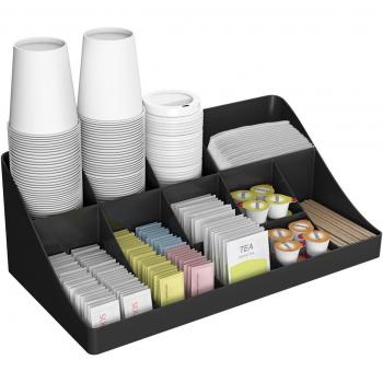 Mind Reader ' Pioneer' Oficina Cocina / Comedor Organizador: 11 Compartimiento para bebidas condimento Holder