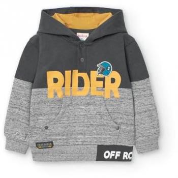 Boboli Sudadera de niño con capucha y bolsillo de canguro Fleece