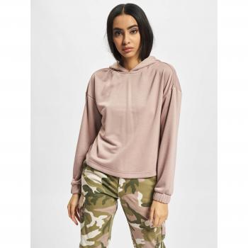 Urban Classics Ladies Oversized Shaped Modal Terry Hoodie in Dusk Rose