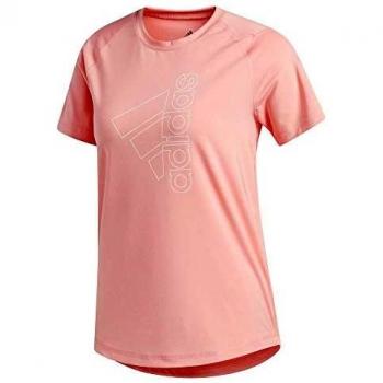 adidas Tech Bos tee Camiseta, Mujer, rosglo/Rosglo, S