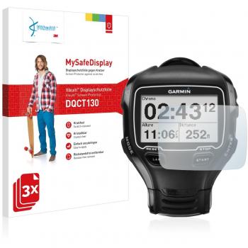 3x Vikuiti MySafeDisplay Protector de Pantalla DQCT130 de 3M para Garmin Forerunner 910XT