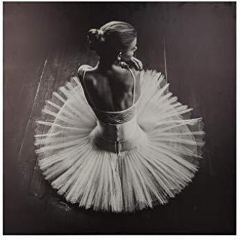 Lienzo estampado Danseuse 78 x 78 cm - Negro y Blanco