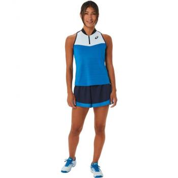 Camiseta Tirantes Asics Women Match Tank Azul Blanco Mujer