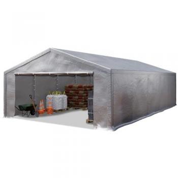 Carpa de Almacenamiento 5x10m Impermeable de Lona PE Gris