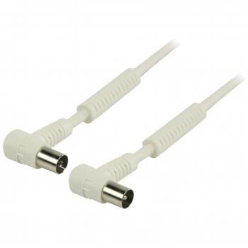Coaxial Antenna Cable 120 dB Coaxial Male Right Angle – Coaxial Female Right Angle 1.00 m White