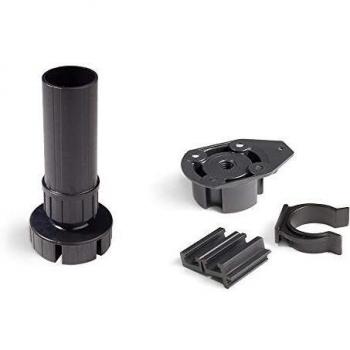 Emuca - Patas para mueble, Pies para muebles de plástico color negro, Lote de 4 pies regulables de alto 100mm