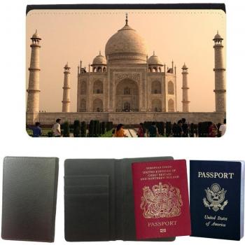 Couverture de passeport // M00171617 Taj Mahal la Unesco Patrimonio de la // Universal passport leather cover