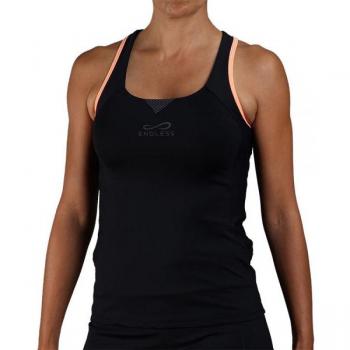 Camiseta Endless Starlett Mujer Confort Inigualable - T-shirt Donna Endless Starlett Nero Salmone