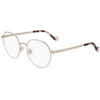 Gafas Graduadas Liu Jo LJ2159 Color Oro Rosa, Modelo Redondo, Montura Metálica 51mm/18mm/140mm
