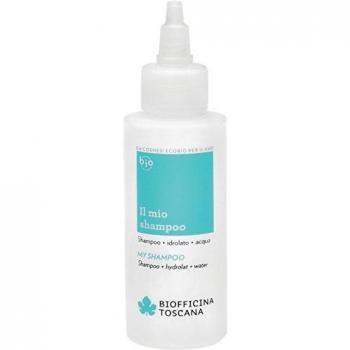 Biofficina Toscana - Botella para Mezclar Champú Turquesa 100 ml