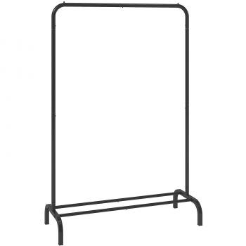 Vevor Heavy Duty Clothes Rack with Hanging Rod and Bottom Storage for Bedroom or Guest Room