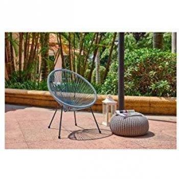 Sillón de jardín Mana Azul Plástico (68 x 71 x 86 cm)