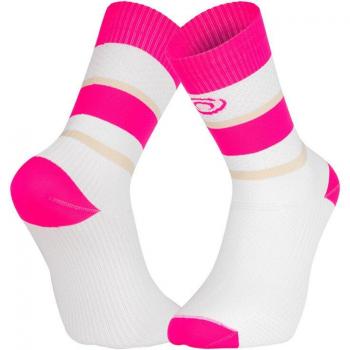 BV Sport Light Run High Socks - Unisex, White/Pink