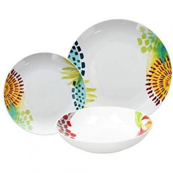 Tognana ME070185583 - Vajilla de 18 piezas Mali, de porcelana