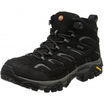 Merrell Moab 2 Mid Gore-Tex, Botas de Senderismo para Mujer, Negro Black, 37 EU