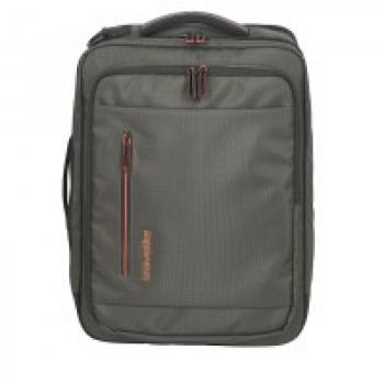 Travelite Crosslite Expandable Olive Travel Backpack with Laptop Compartment (25-31L)