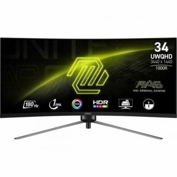 Monitor MSI MAG 345CQR 34 LED UWDQHD 180Hz G-Sync Compatible Curvo
