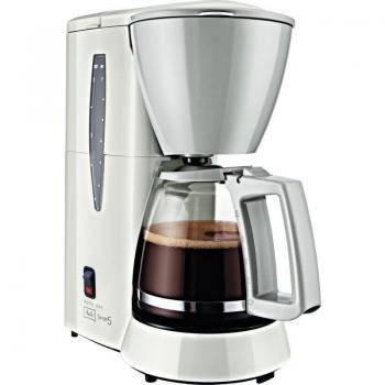 Melitta Single 5 M720-1/1 Cafetera de Filtro Independiente, Jarra de Vidrio, 5 Tazas, Blanco